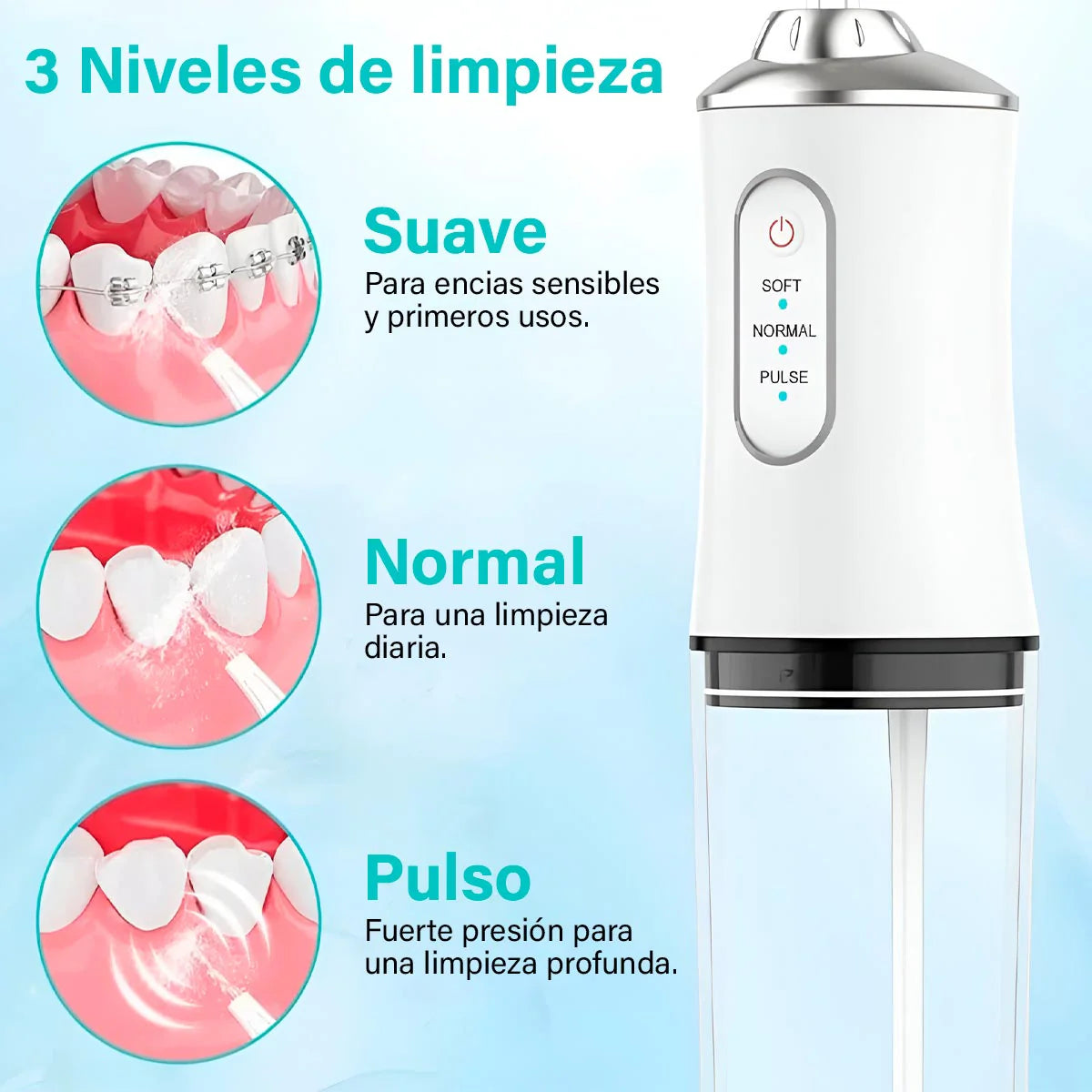 Irrigador Oral Dental Recargable